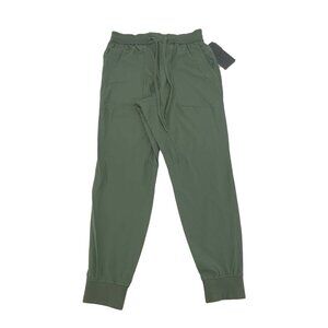 Verzuse Women's Olive Active Pants / Ribbed Cuff / Elastic Waistband / Size Med